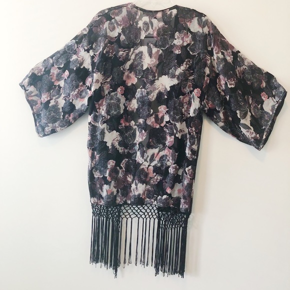 NWT TOPSHOP kimono swimsuit coverup. - Picture 5 of 7